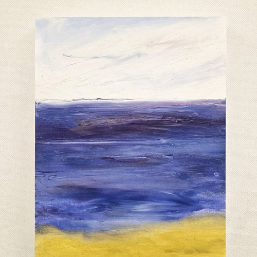 Original oil painting “Ios: Where Lavender Sings” like new