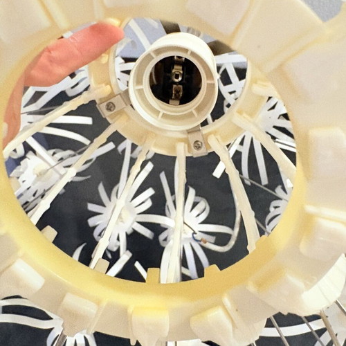 Ikea Maskros ceiling light used with cable cut