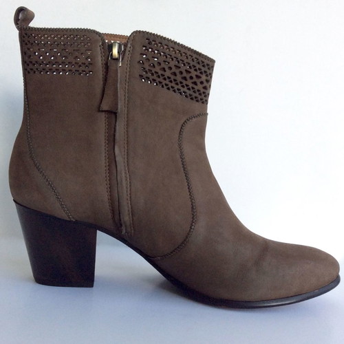 AERIN brown suede ankle boots used, size 39.5