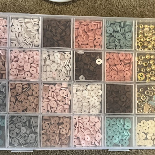 Beads for bracelets used with clasps, tools, and cords