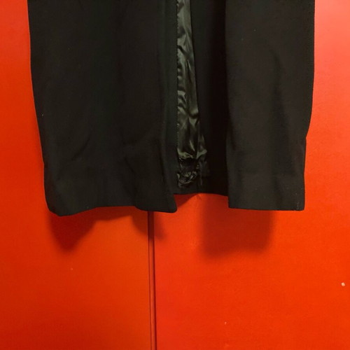 Vintage women's long black coat Carol like new, size XL+