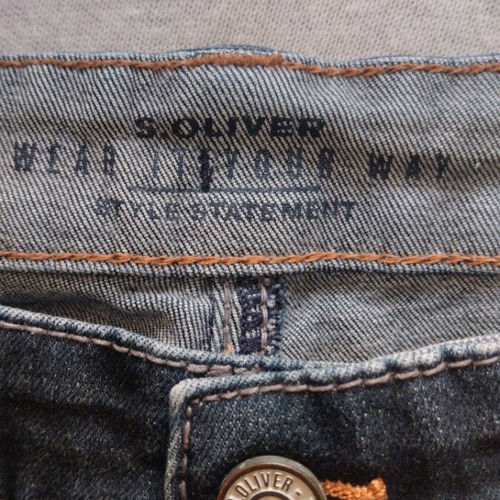S.Oliver boys' blue denim pants like new for ages 7-9