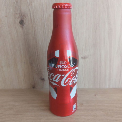 Coca-Cola Euro 2016 France 250ml collectible metal bottle new