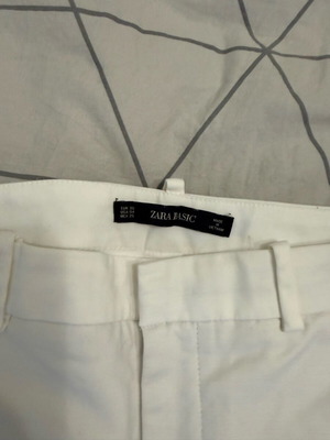 Zara white pants like new, size 36