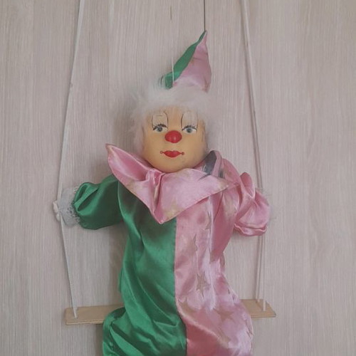 Marionette used, approximately 55 cm tall, vintage