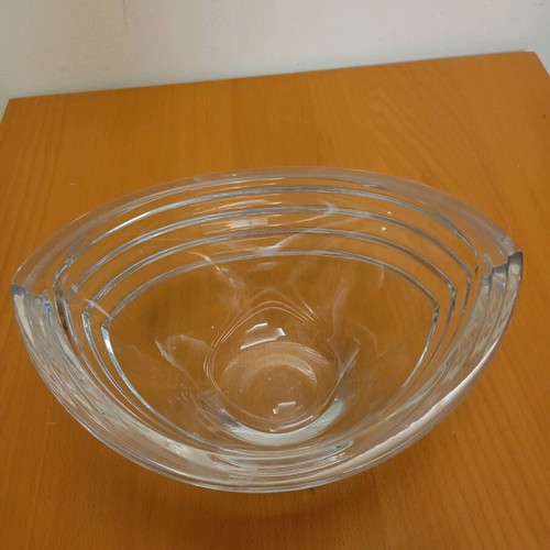 Crystal oval bowl Rogaska new, made in Slovenia