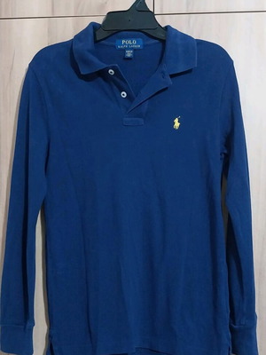 Polo Ralph Lauren long-sleeve cotton shirt used for boys 10-12 years blue