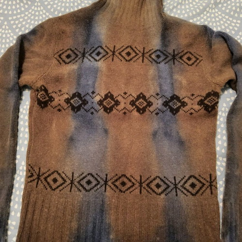 Marlboro Classics women's wool sweater used, size S-M, brown multicolor