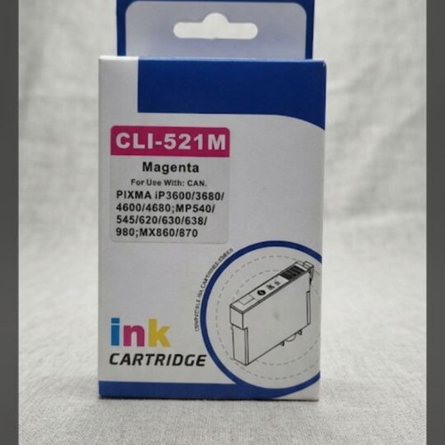 Ink Cartridge CLI-521M compatible magenta for Canon PIXMA printers new