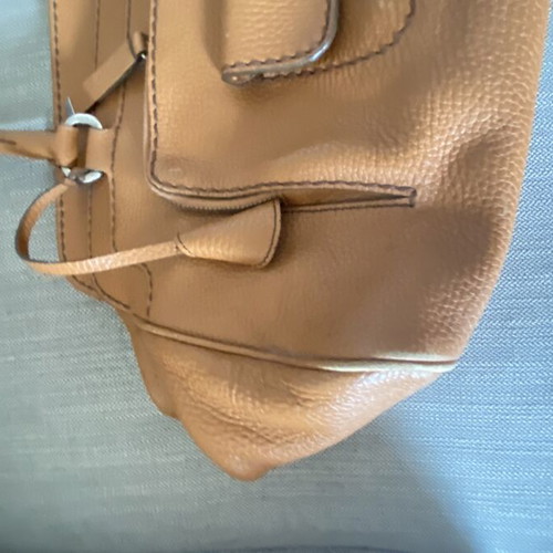 Tod’s leather handbag used, brown color