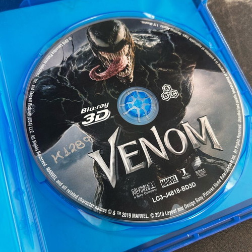 Venom Tom Hardy Blu-ray 3D used with subtitles