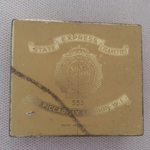 State Express 555 Iron Cigarette Box used