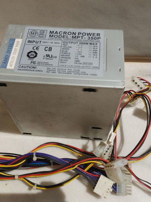 Macron Power 350p PC power supply used
