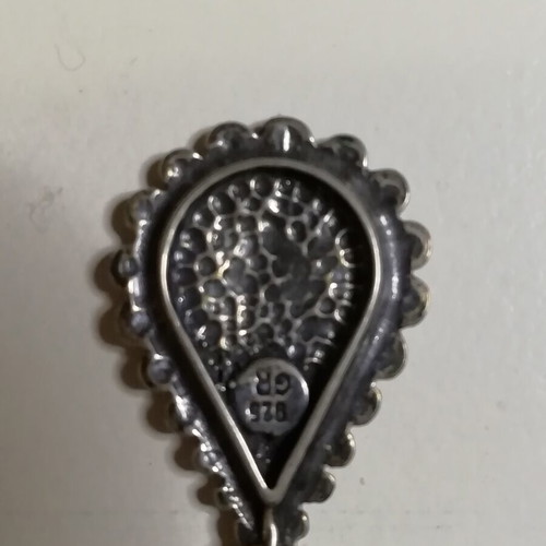 Silver pin like new, detailed design for ties or scarves