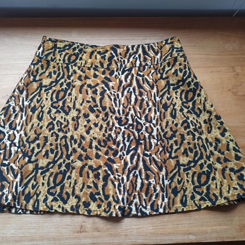 Animal print skirt new, viscose, size S-M
