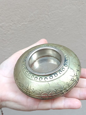 Silver Plated Candle Holder vintage collectible, like new