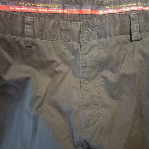 Mastino men's black cotton trousers like new, size 3XL