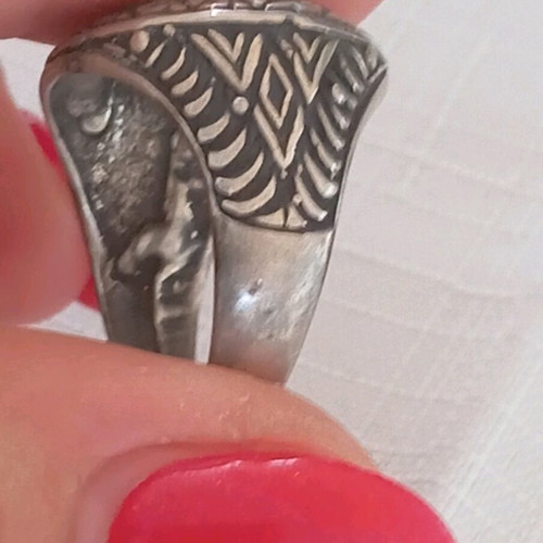 Vintage silver 925 ring with Vergina Sun new