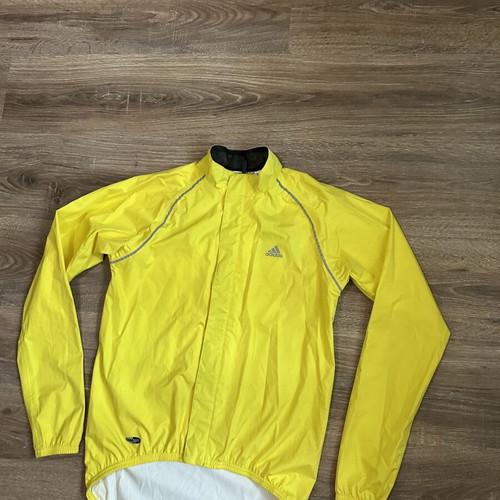 Adidas ClimaProof Rain Jacket yellow, size S, new
