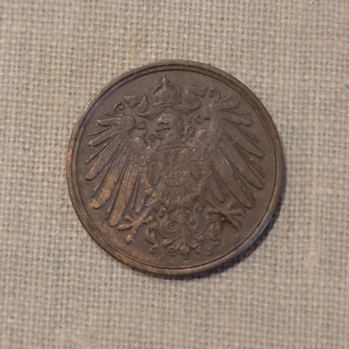 Germany 1 pfennig 1911j used