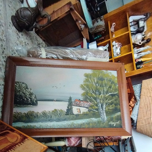Large painting with signature used