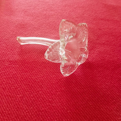 Collectible glass flower decorative from Hotel Sacher Wien, new