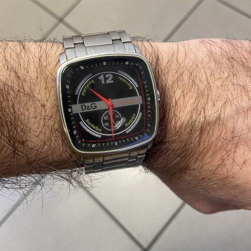 Dolce & Gabbana wristwatch used with silver bracelet