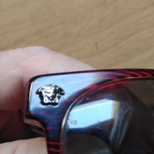 Versace women's sunglasses like new, dark burgundy frame