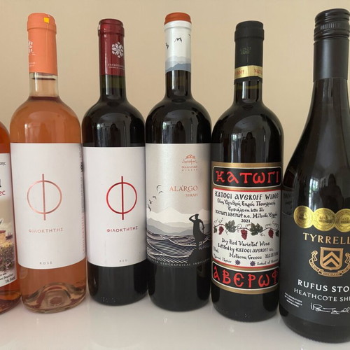 White, rosé and red wines new, pack of 9 bottles