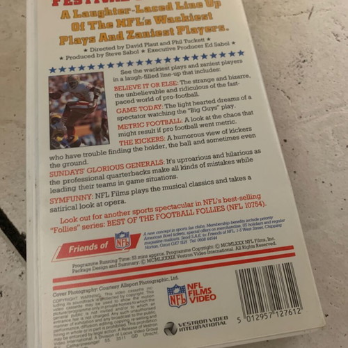American Football NFL VHS μεταχειρισμένο, αυθεντική πρωτότυπη λειτουργική