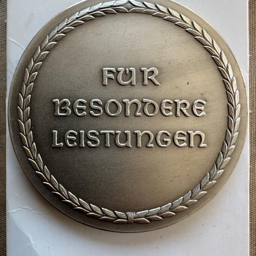 German medal like new, collectible large size and weight
