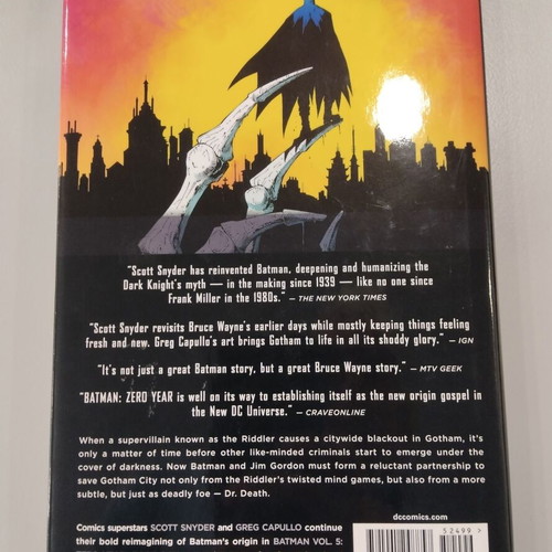 Batman New 52 Volume 5 Zero Year Dark City hardcover like new