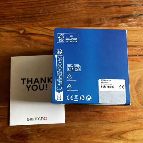 Swatch Scubaqua Blue Fire SSCU09S100 watch like new, unisex, white and turquoise