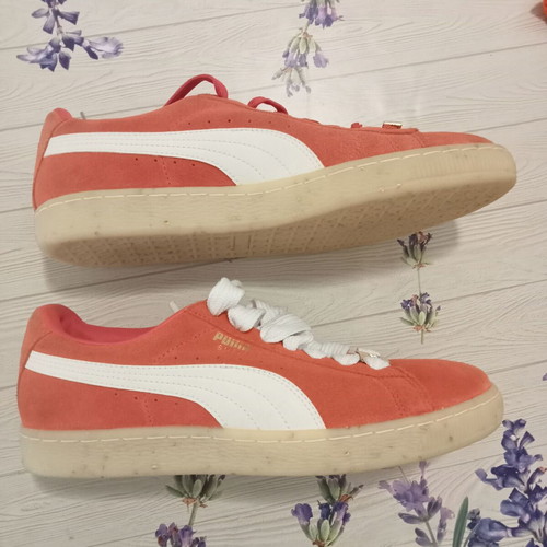 Puma Suede women's shoes new, salmon color, size 40.5