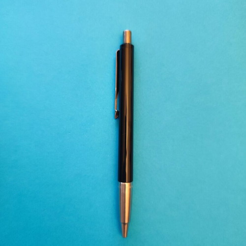 Parker pen black new, blue ink