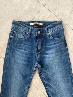 Stradivarius jeans like new, dark blue washed, wide leg