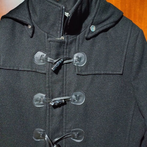 Montgomery coat women's used, black, handmade, size M-L