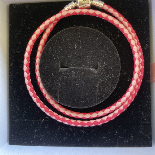 Pandora silver bracelet s925 ale, pink, 19cm