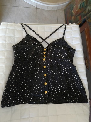 Sonia Rykiel Top like new, size M, white and blue