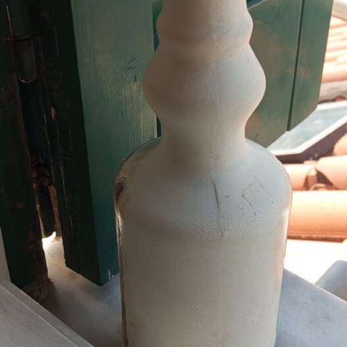 Handcrafted decorative bottle decoupage vintage style