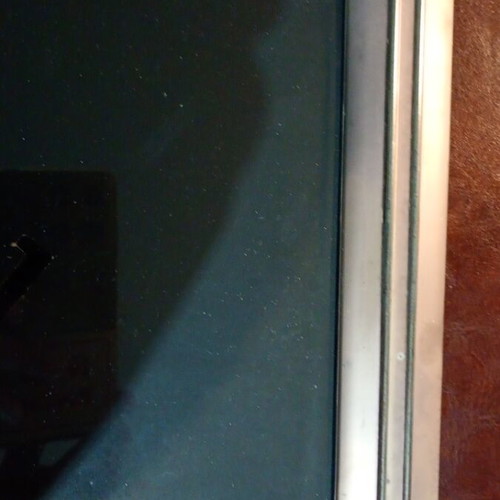 Silver plated large tabletop photo frame used, 27 x 32 cm