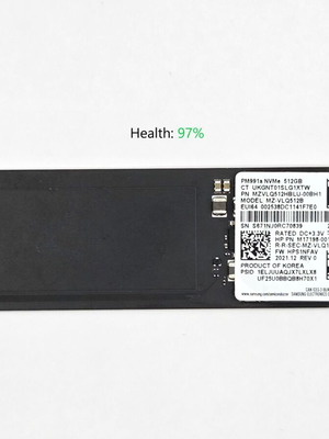 Samsung 512GB NVMe SSD M.2 2280 PCIe Gen3 PM991a σαν καινούργιο