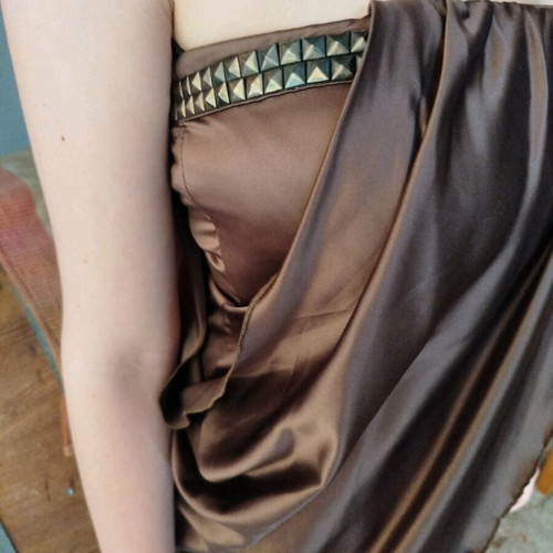 Lynne strapless mini dress new with bolero brown small-medium