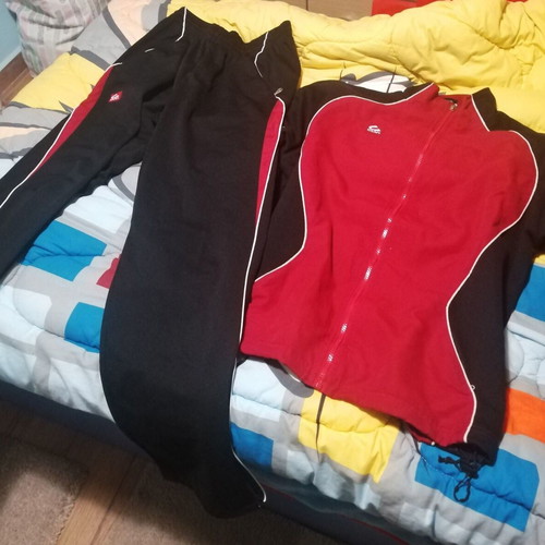 Caan tracksuit size S like new, black and red