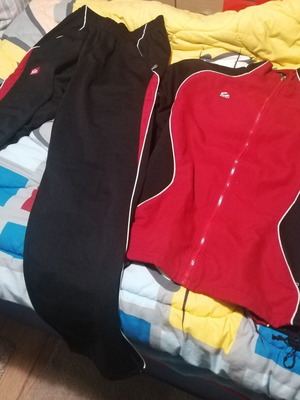 Caan tracksuit size S like new, black and red