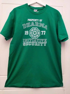 Πράσινο ανδρικό T-shirt από τη σειρά Lost σαν καινούργιο, μέγεθος M