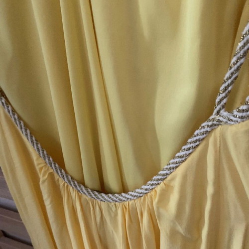 Long maxi dress small yellow