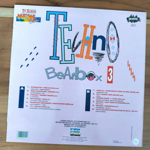 Techno Beatbox Vol. 3 vinyl LP like new, electronic music compilation