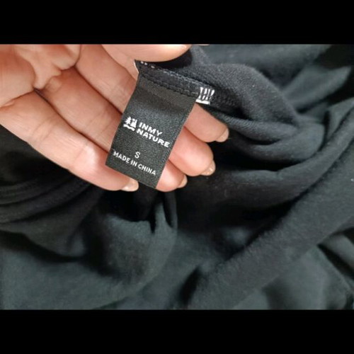Shein black hoodie sweatshirt like new, size S