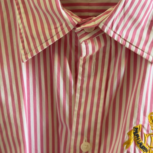 Polo Ralph Lauren women's shirt new, pink and white, size S/M